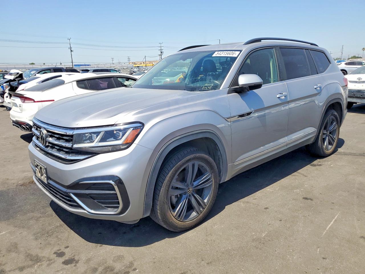 2021 VOLKSWAGEN ATLAS — VIN 1V2PR2CA7MC537665 — Copart photograph