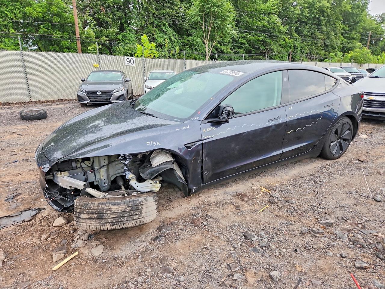 2025 TESLA MODEL 3 — VIN 5YJ3E1EA7SF891740 — Copart photograph