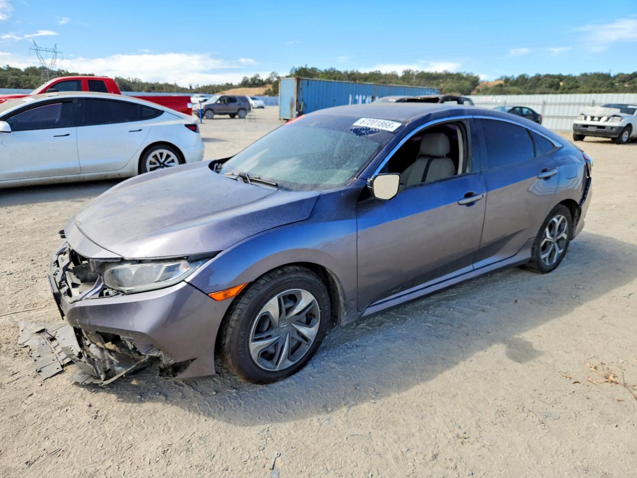 2020 HONDA CIVIC — VIN 19XFC2F6XLE216605 — Copart photograph